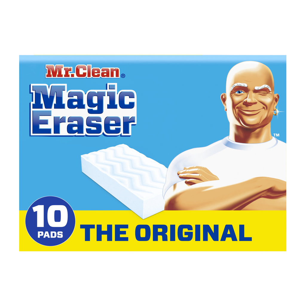 (4 Pack)  Magic Eraser Original Cleaning Pads with Durafoam, 10 Ct