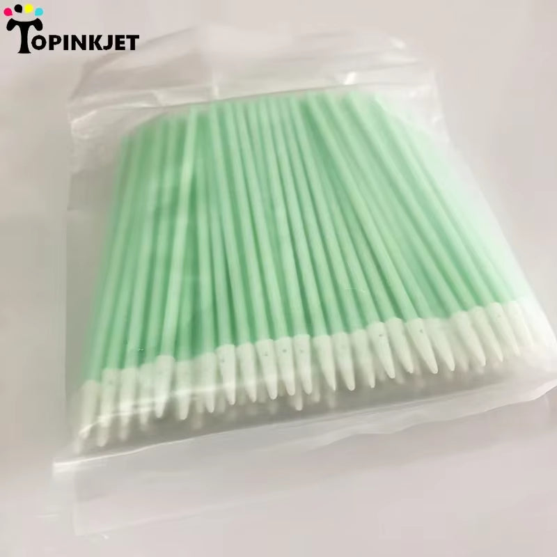 100Pcs/Bag Fiber Optic Cleaning Tool Micro Cleaning Foam for Fiber Cleaning Printhead Cleaning Tool