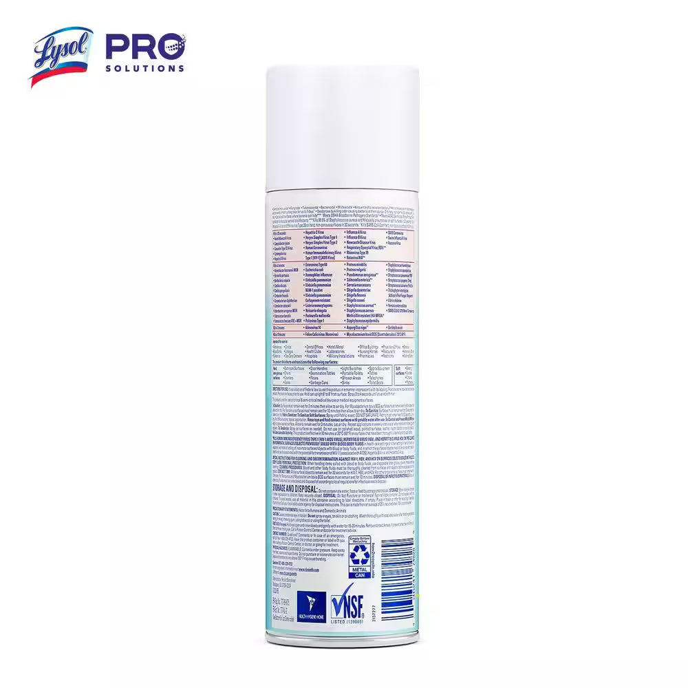 Disinfectant Spray, Household Cleaning Supplies, Antibacterial & Sanitizer, Deodorizer, Crisp Linen 19Oz (6-Pack)