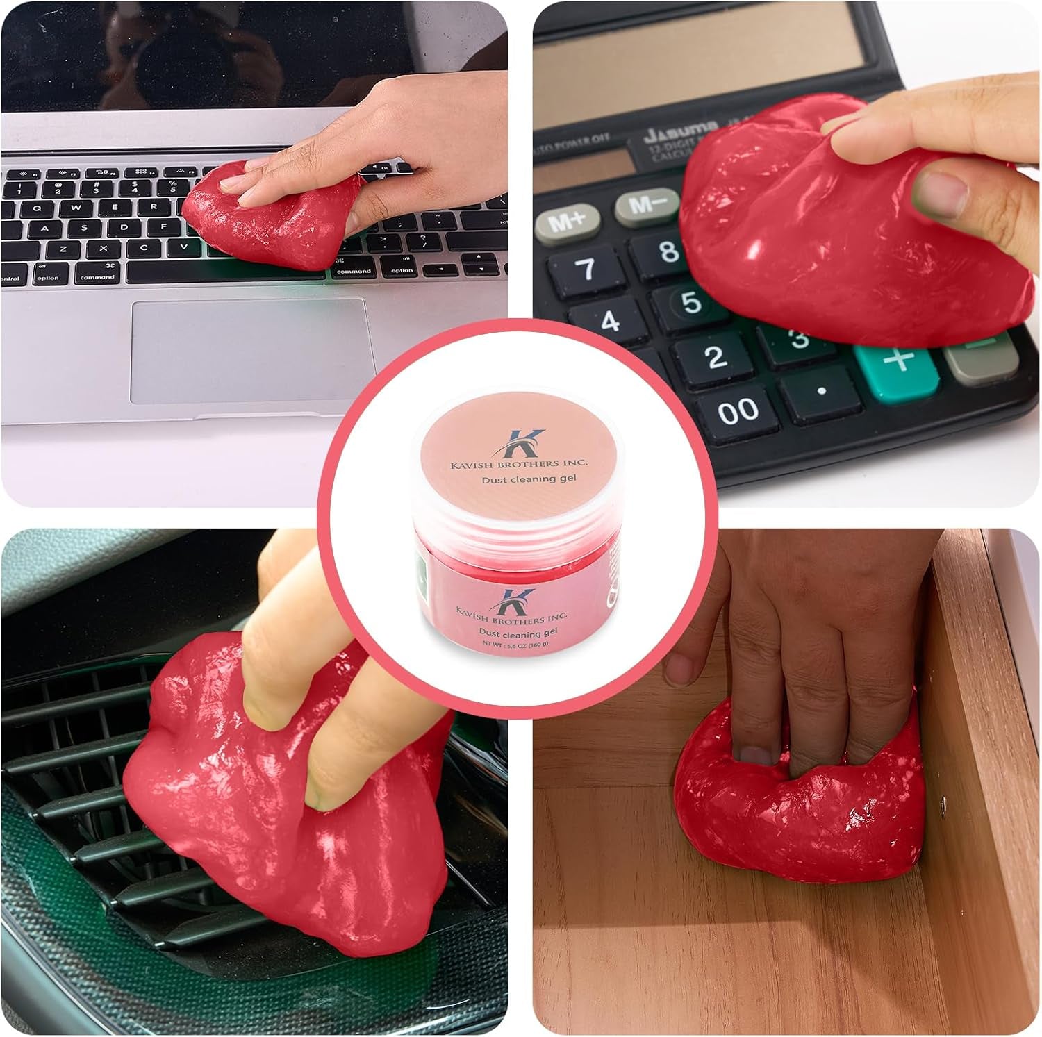Pink Universal Dust Cleaner for Car Vent, Keyboard, Dashboard & Electronic Devices (Pink)