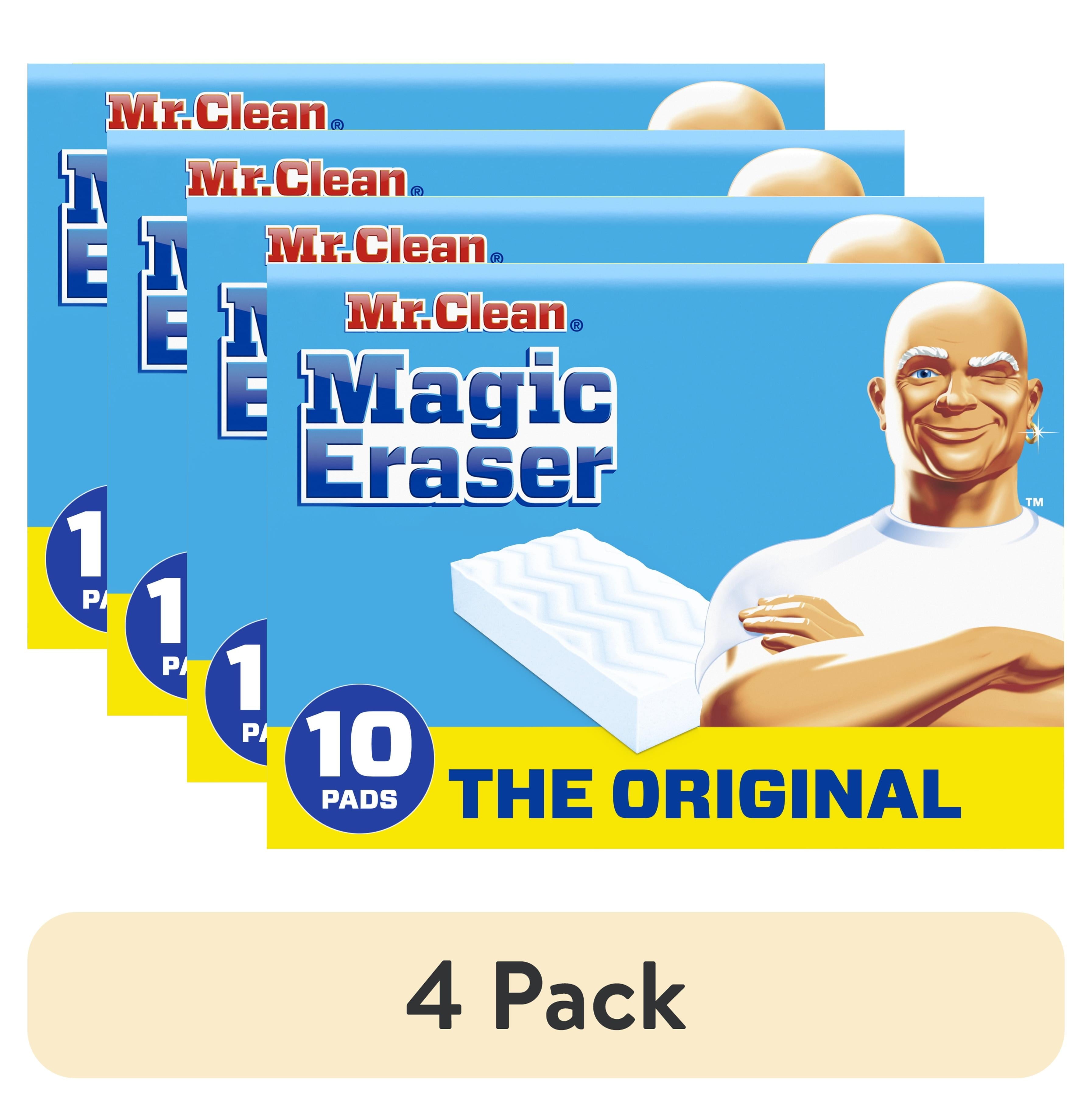 (4 Pack)  Magic Eraser Original Cleaning Pads with Durafoam, 10 Ct