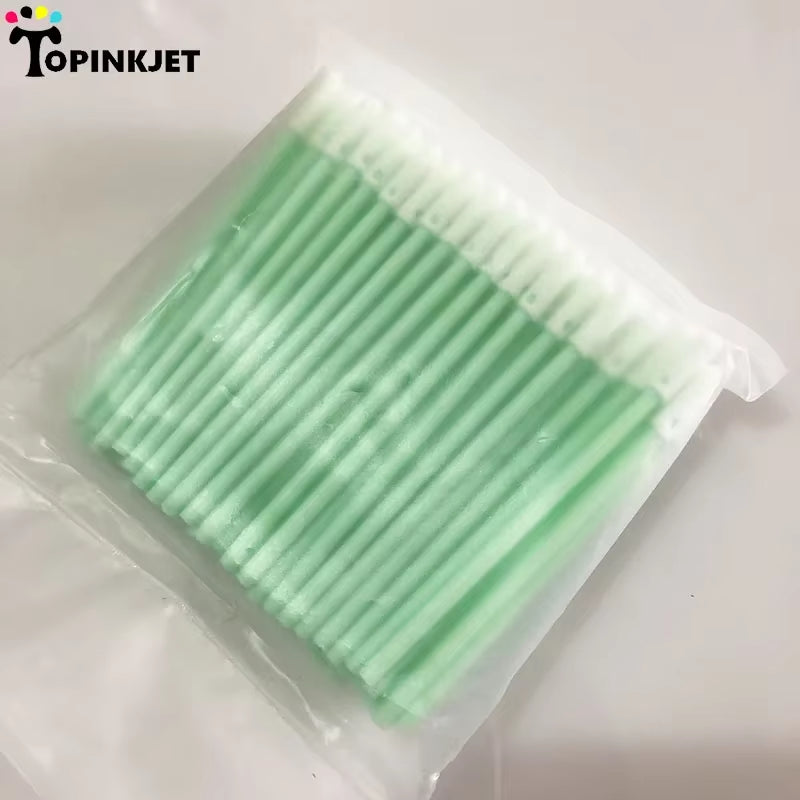 100Pcs/Bag Fiber Optic Cleaning Tool Micro Cleaning Foam for Fiber Cleaning Printhead Cleaning Tool