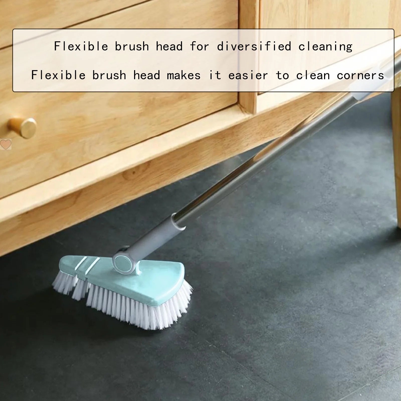 Up to 65% off  Tub Tile Cleaner Brush with Long Handle ,Shower Brush Cleaner Toolfor Bathroom Bathtub Toilet Floor Kitchen Baseboard Cleaner Cleaning Supplies on Clearance