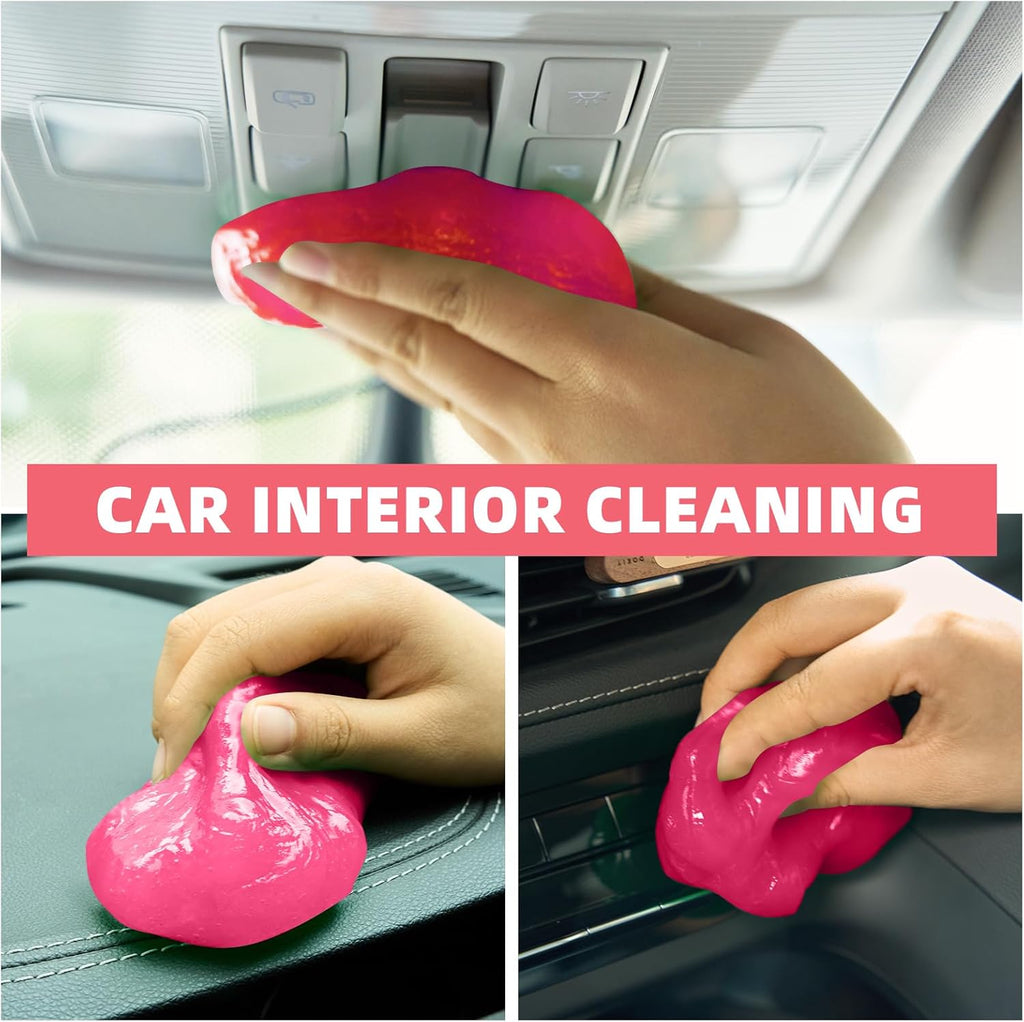 Pink Universal Dust Cleaner for Car Vent, Keyboard, Dashboard & Electronic Devices (Pink)