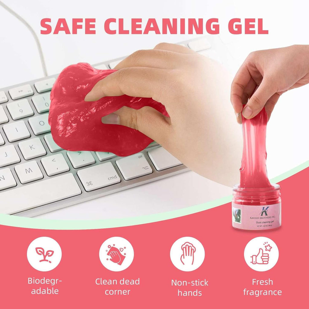 Pink Universal Dust Cleaner for Car Vent, Keyboard, Dashboard & Electronic Devices (Pink)