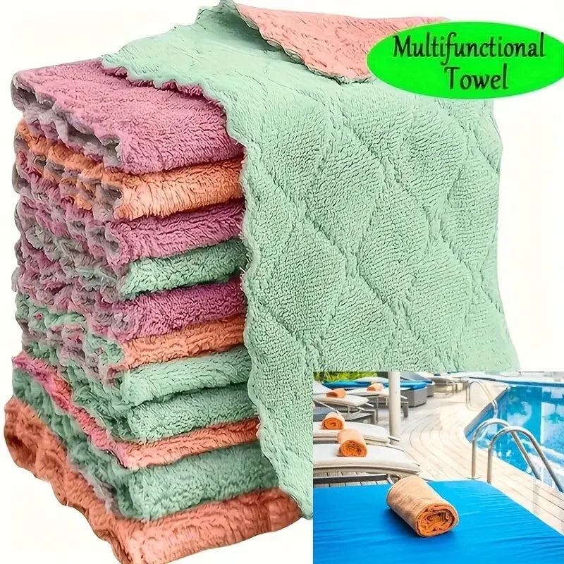 Premium Quick-Dry Microfiber Cleaning Cloths