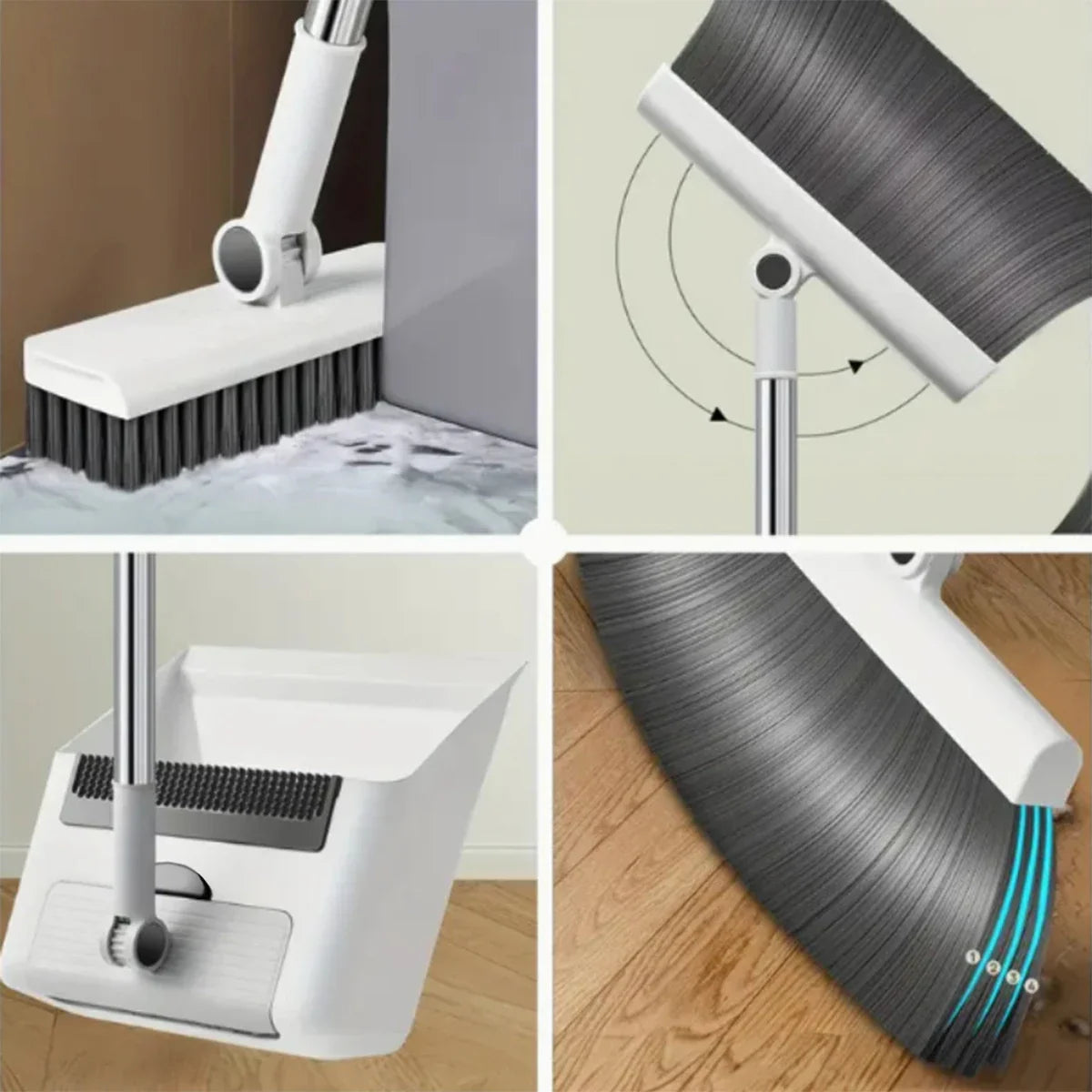 Smart Broom & Dustpan Combo