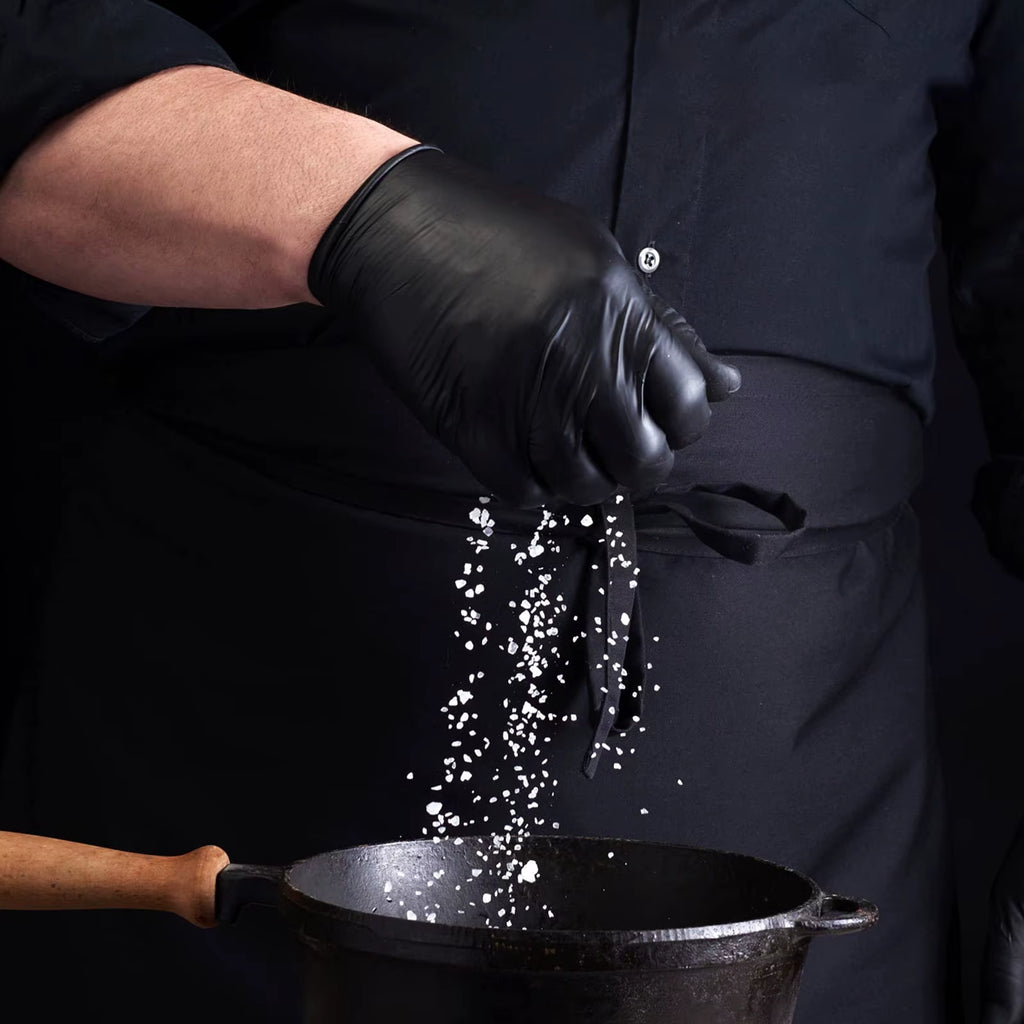 100PCS Black Nitrile Gloves Disposable Gloves for Cleaning Dishwashing Beauty Salons Gloves Tattoo Household Cleaning Supplies