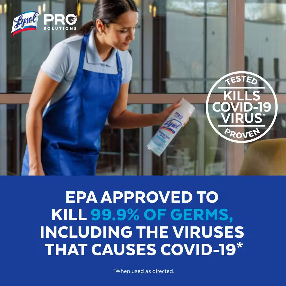 Disinfectant Spray, Household Cleaning Supplies, Antibacterial & Sanitizer, Deodorizer, Crisp Linen 19Oz (6-Pack)