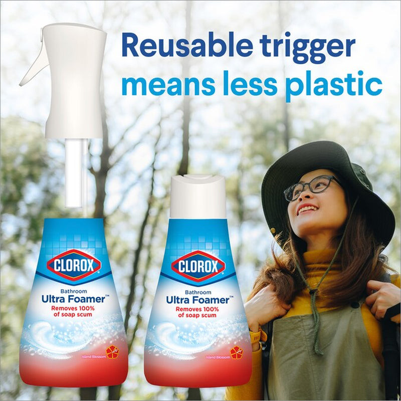 with Bleach 16 -Fl Oz Island Blossom Foam All-Purpose Cleaner