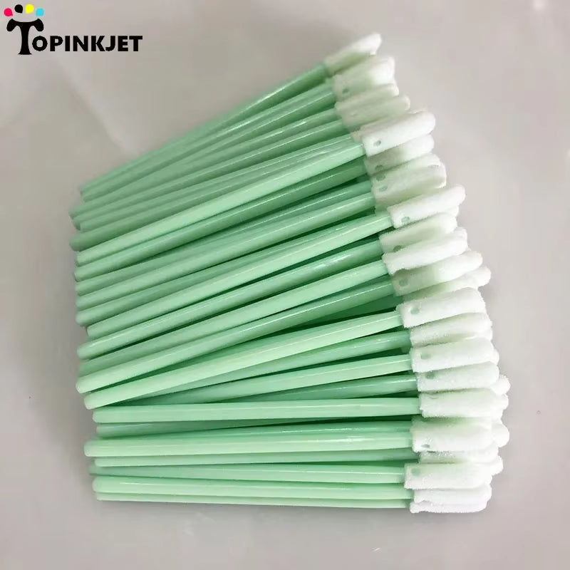 100Pcs/Bag Fiber Optic Cleaning Tool Micro Cleaning Foam for Fiber Cleaning Printhead Cleaning Tool