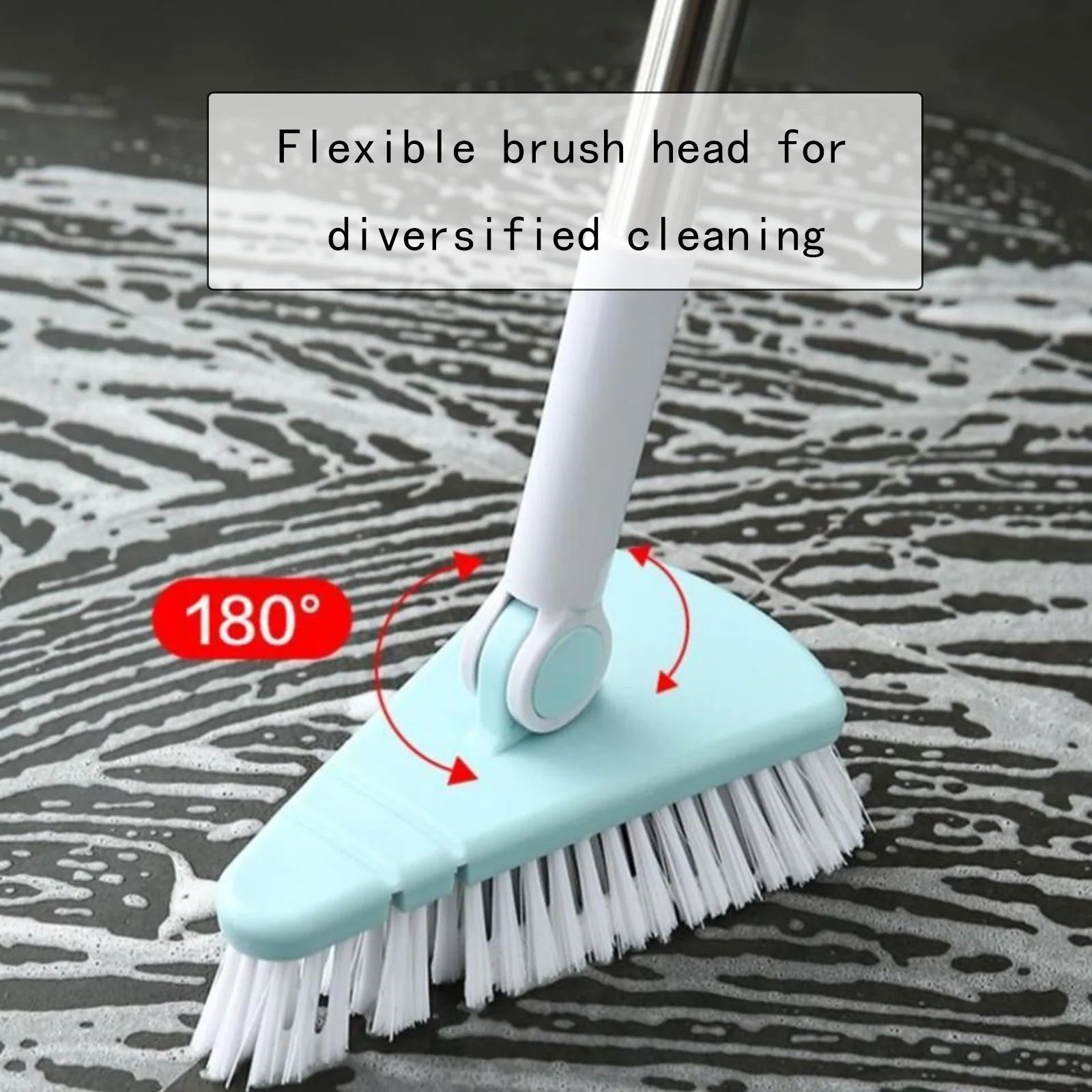 Up to 65% off  Tub Tile Cleaner Brush with Long Handle ,Shower Brush Cleaner Toolfor Bathroom Bathtub Toilet Floor Kitchen Baseboard Cleaner Cleaning Supplies on Clearance